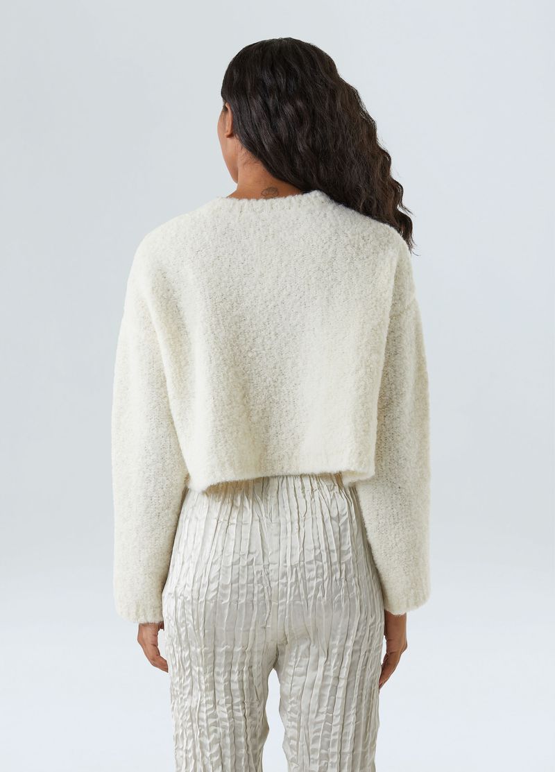 maxi blusa tricot gola