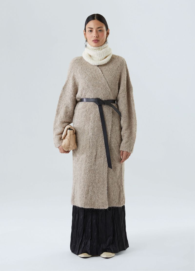 maxi blusa tricot gola